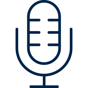 Icon of a microphone